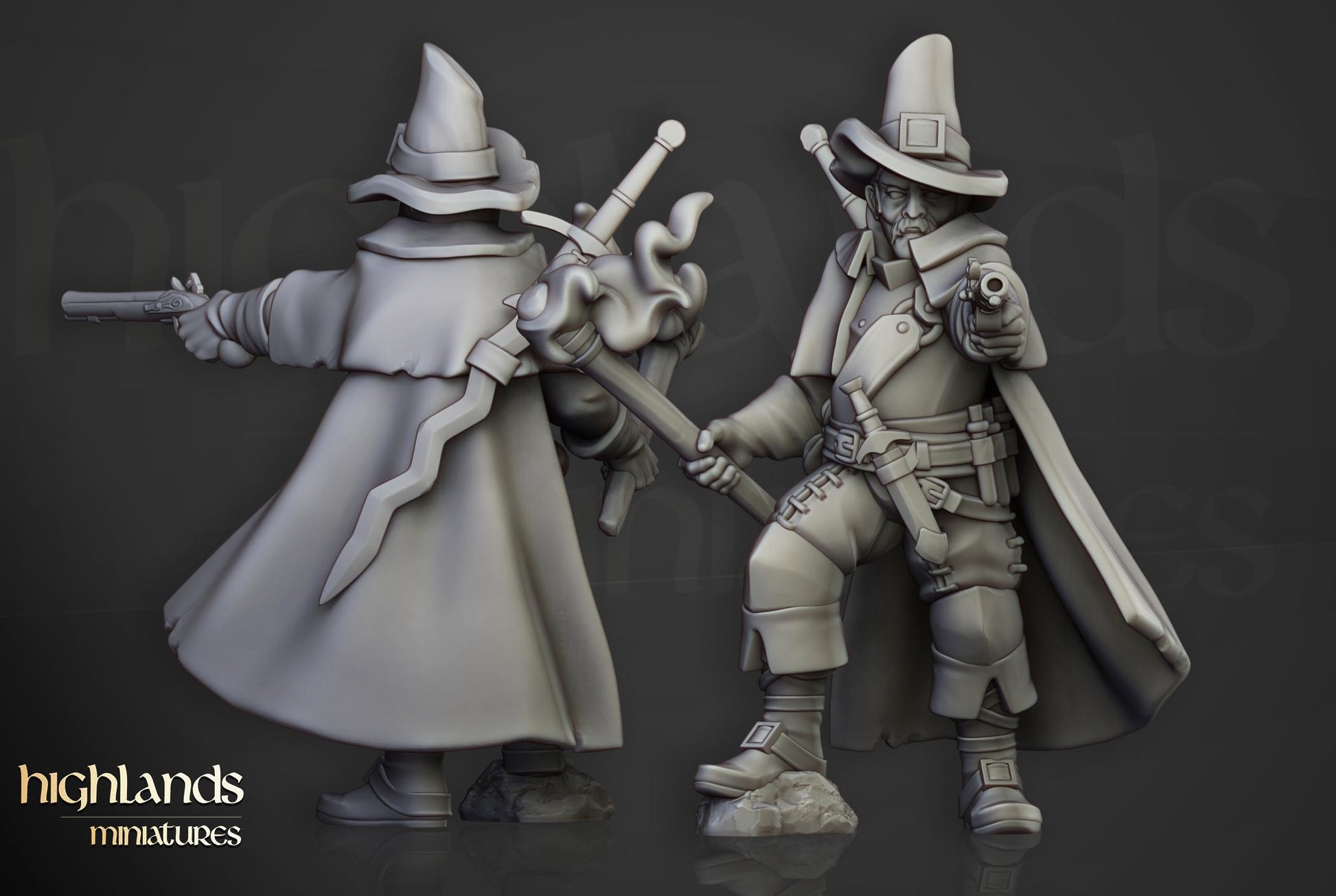 Inquisitorial Band | Sunland | Highland Miniatures | 32mm Scale Resin Tabletop RPG Figures for Roleplaying and Wargaming
