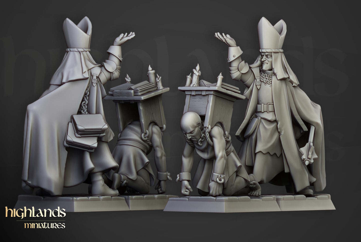 Inquisitorial Band | Sunland | Highland Miniatures | 32mm Scale Resin Tabletop RPG Figures for Roleplaying and Wargaming