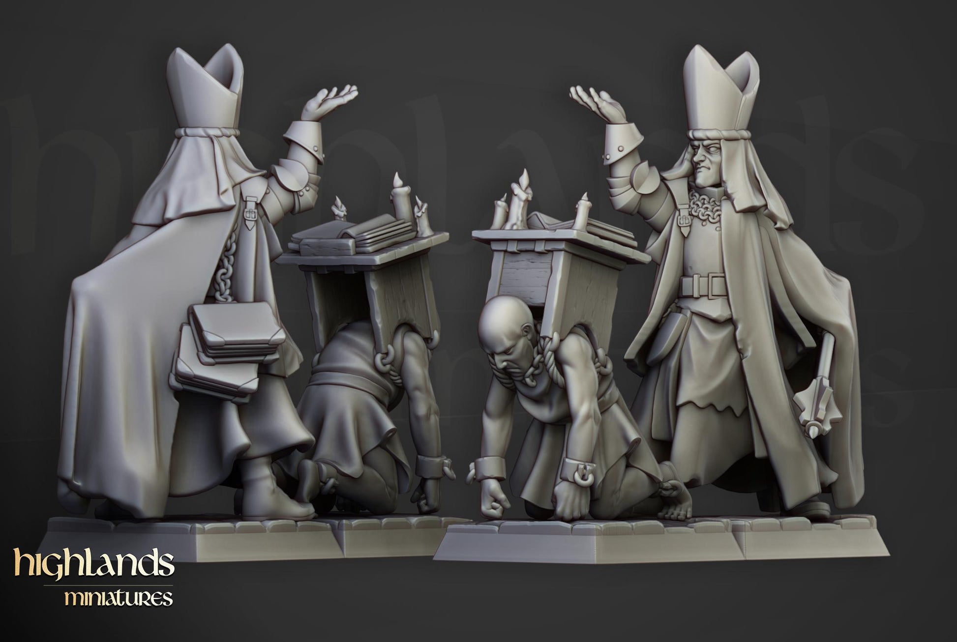 Inquisitorial Band | Sunland | Highland Miniatures | 32mm Scale Resin Tabletop RPG Figures for Roleplaying and Wargaming