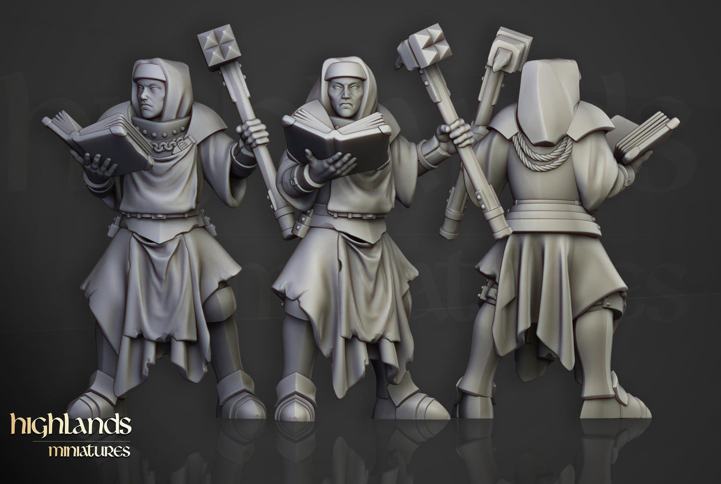 Inquisitorial Band | Sunland | Highland Miniatures | 32mm Scale Resin Tabletop RPG Figures for Roleplaying and Wargaming
