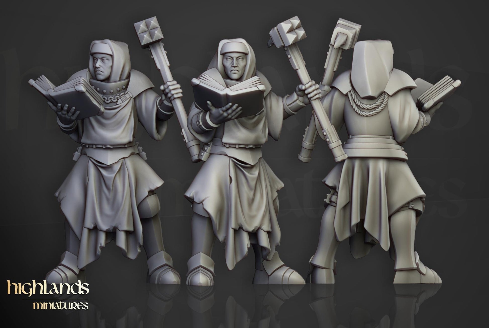 Inquisitorial Band | Sunland | Highland Miniatures | 32mm Scale Resin Tabletop RPG Figures for Roleplaying and Wargaming