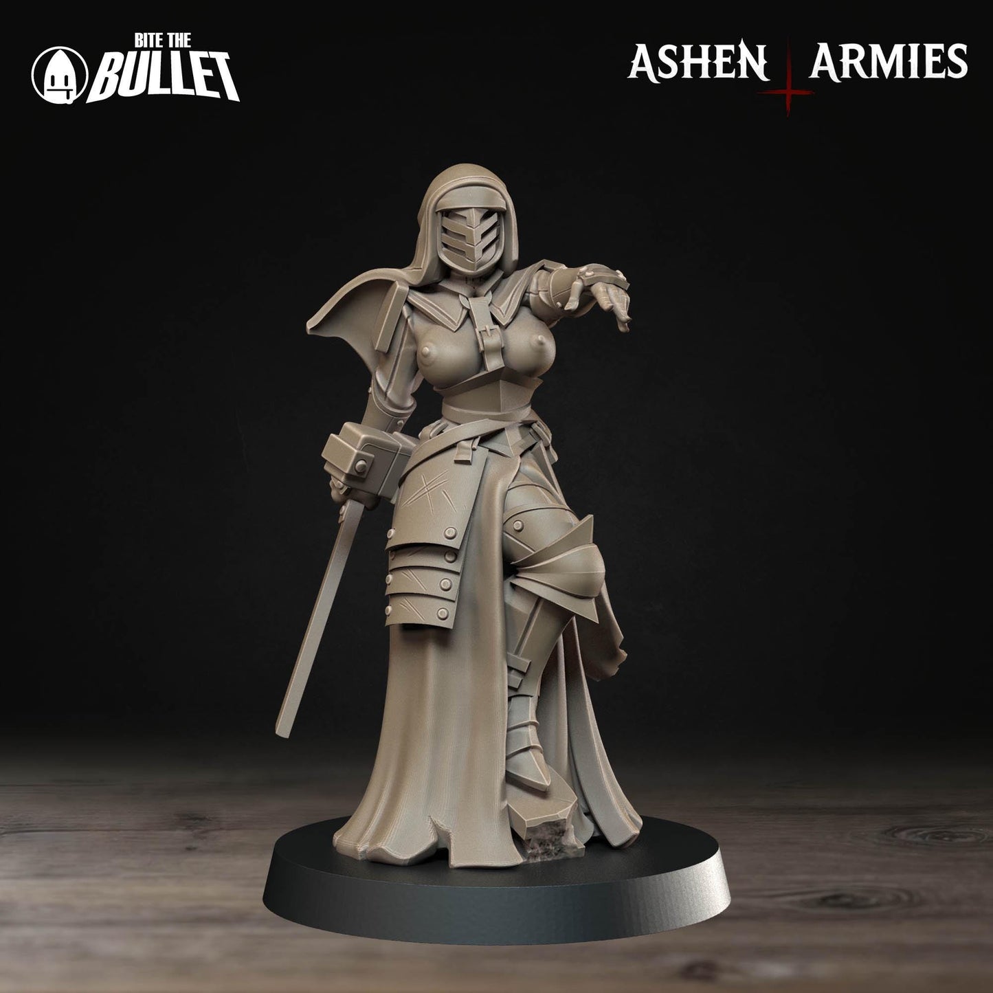 Combat Medic | Bullet Crusade: Sanctified Legion | Bite The Bullet | 35mm Scale | Resin Printed Tabletop RPG Miniature Figures