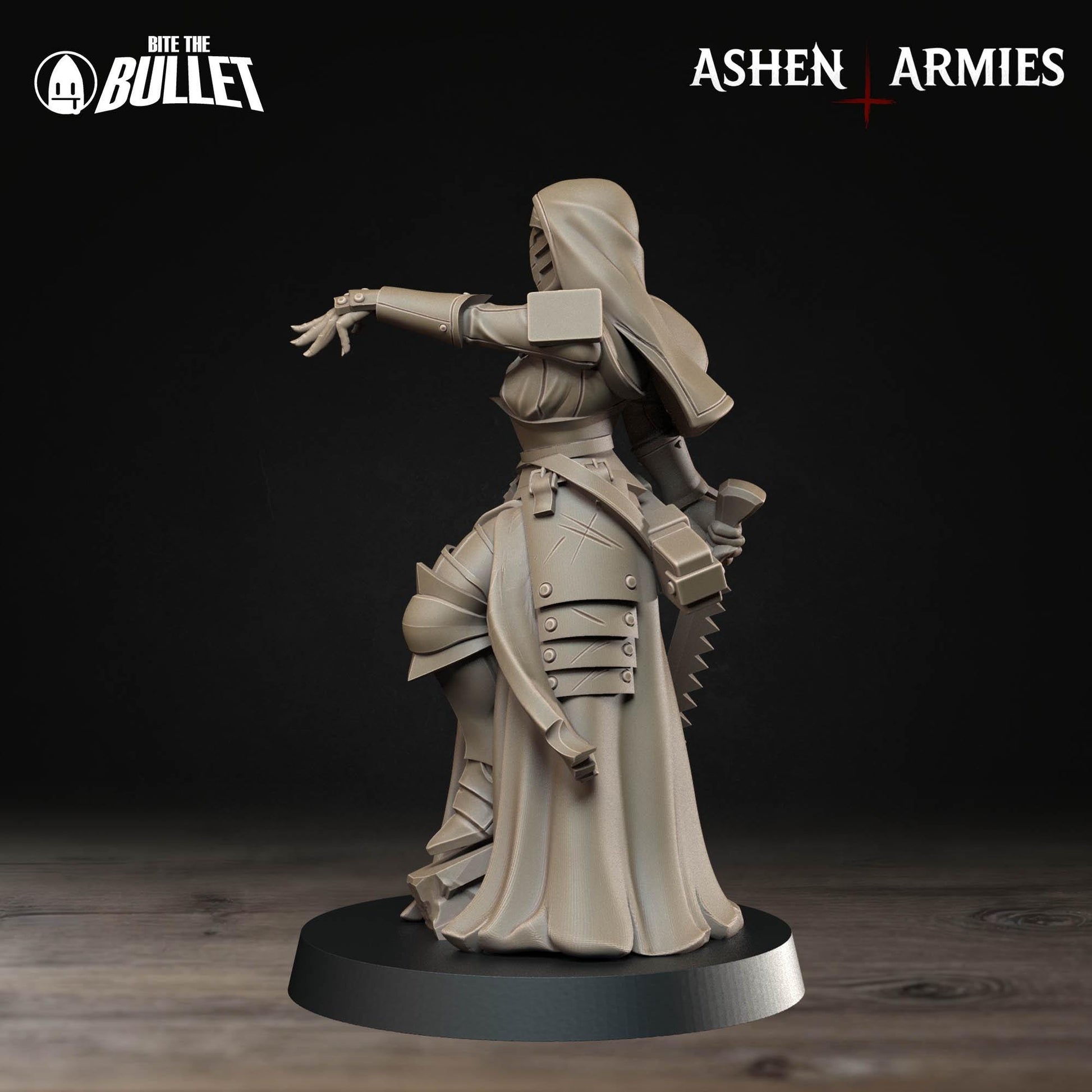 Combat Medic | Bullet Crusade: Sanctified Legion | Bite The Bullet | 35mm Scale | Resin Printed Tabletop RPG Miniature Figures