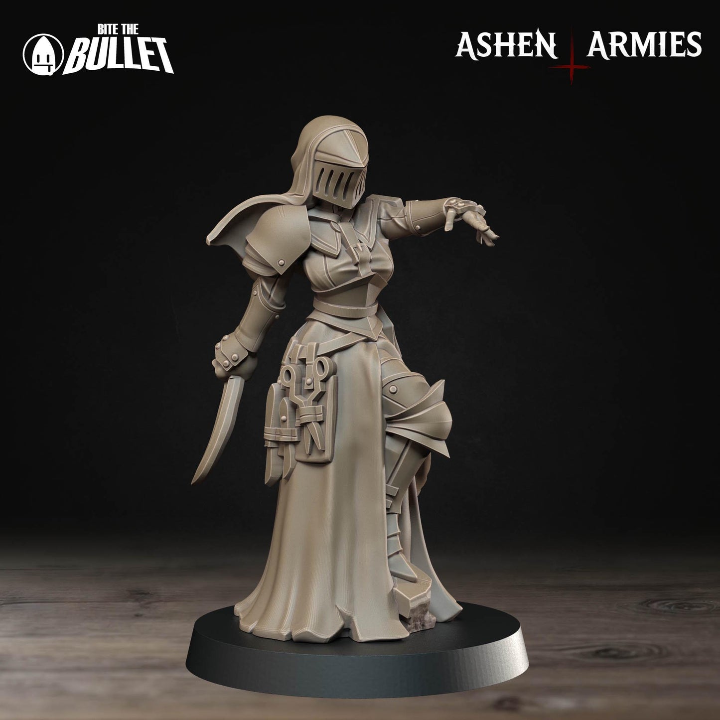 Combat Medic New | Bullet Crusade: Sanctified Legion | Bite The Bullet | 35mm Scale | Resin Printed Tabletop RPG Miniature Figures