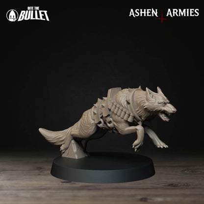 Combat Dogs | Bullet Crusade: Sanctified Legion | Bite The Bullet | 35mm Scale | Resin Printed Tabletop RPG Miniature Figures