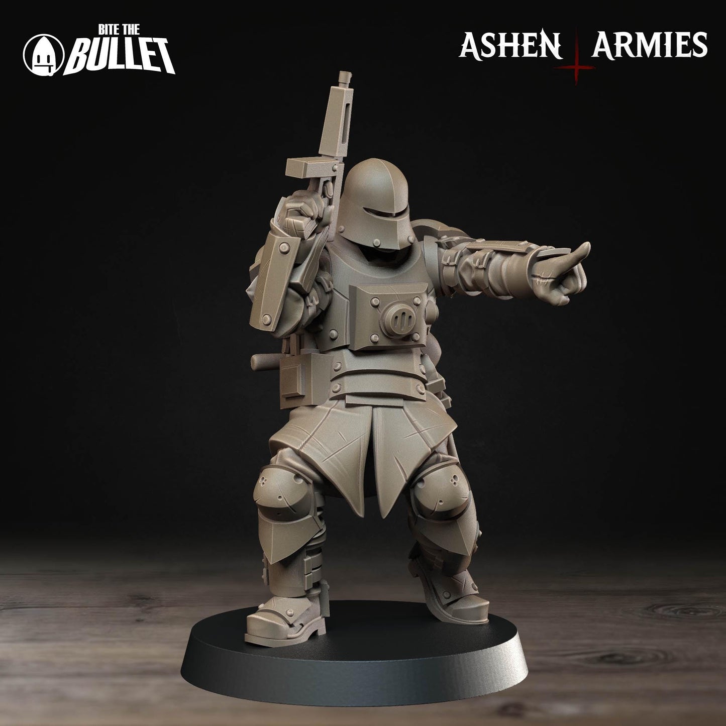 Combat Engineer | Bullet Crusade: Sanctified Legion | Bite The Bullet | 35mm Scale | Resin Printed Tabletop RPG Miniature Figures