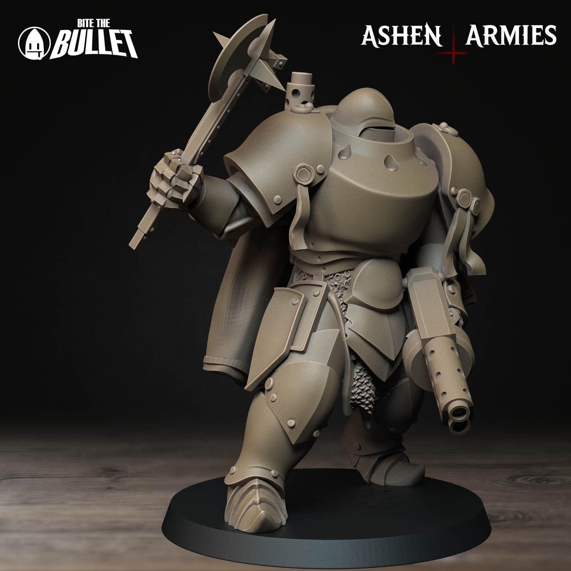 Heavy Infantry - Shotgun | Bullet Crusade: Sanctified Legion | Bite The Bullet | 35mm Scale | Resin Printed Tabletop RPG Miniature Figures
