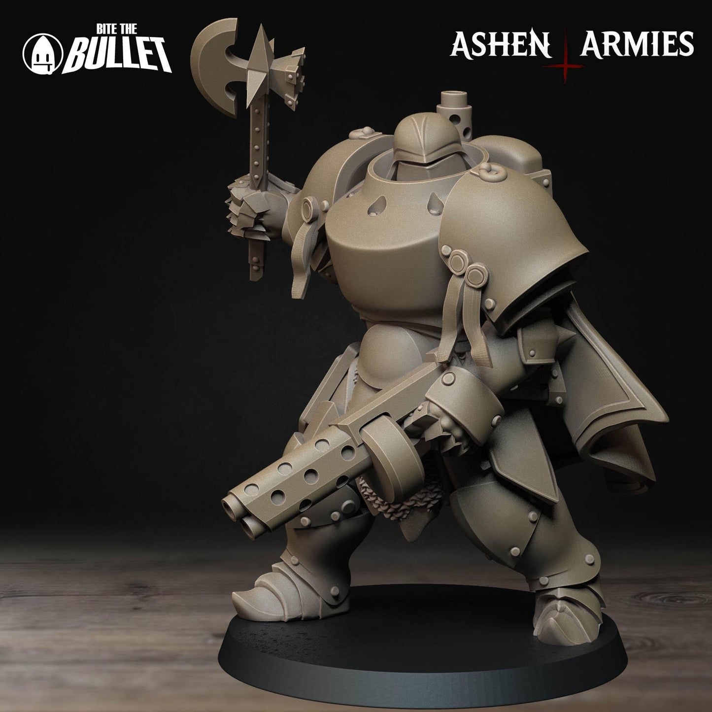 Heavy Infantry - Shotgun | Bullet Crusade: Sanctified Legion | Bite The Bullet | 35mm Scale | Resin Printed Tabletop RPG Miniature Figures