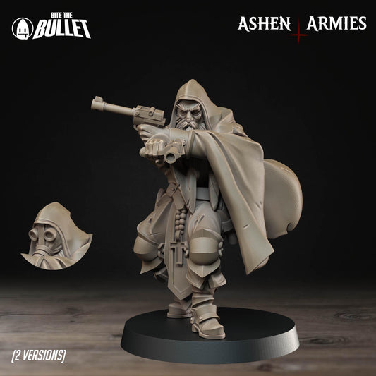 Sniper Priest - Pistols | Bullet Crusade: Sanctified Legion | Bite The Bullet | 35mm Scale | Resin Printed Tabletop RPG Miniature Figures