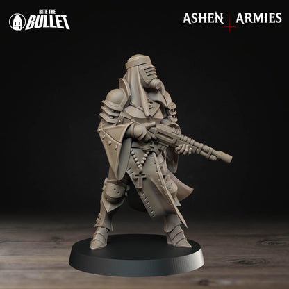 Sniper Priest - Rifle | Bullet Crusade: Sanctified Legion | Bite The Bullet | 35mm Scale | Resin Printed Tabletop RPG Miniature Figures