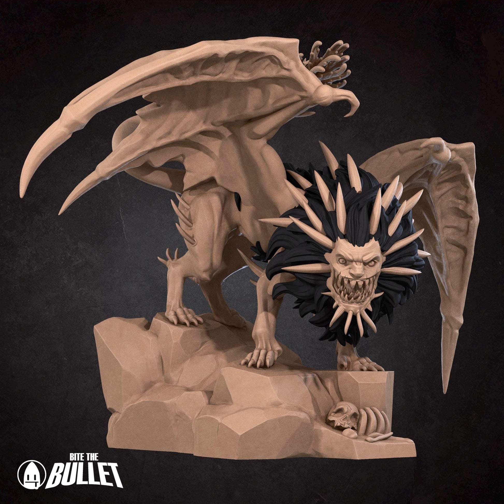 Manticore | Iconic Monsters Pt. 2 | Bite The Bullet | 35mm Scale | Resin Printed Tabletop RPG Miniature Figures