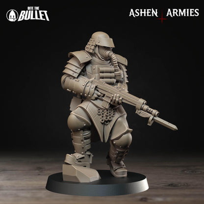 Combat Engineer | Bullet Crusade: Holy Shogunate | Bite The Bullet | 35mm Scale | Resin Printed Tabletop RPG Miniature Figures