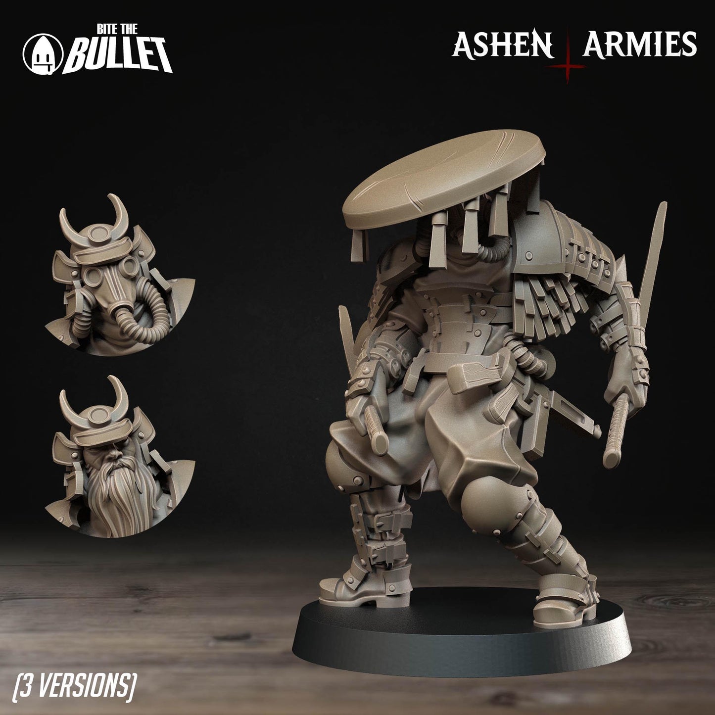 Trench Cleric | Bullet Crusade: Holy Shogunate | Bite The Bullet | 35mm Scale | Resin Printed Tabletop RPG Miniature Figures