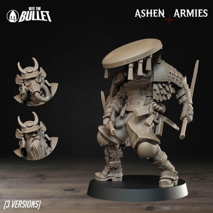 Trench Cleric | Bullet Crusade: Holy Shogunate | Bite The Bullet | 35mm Scale | Resin Printed Tabletop RPG Miniature Figures