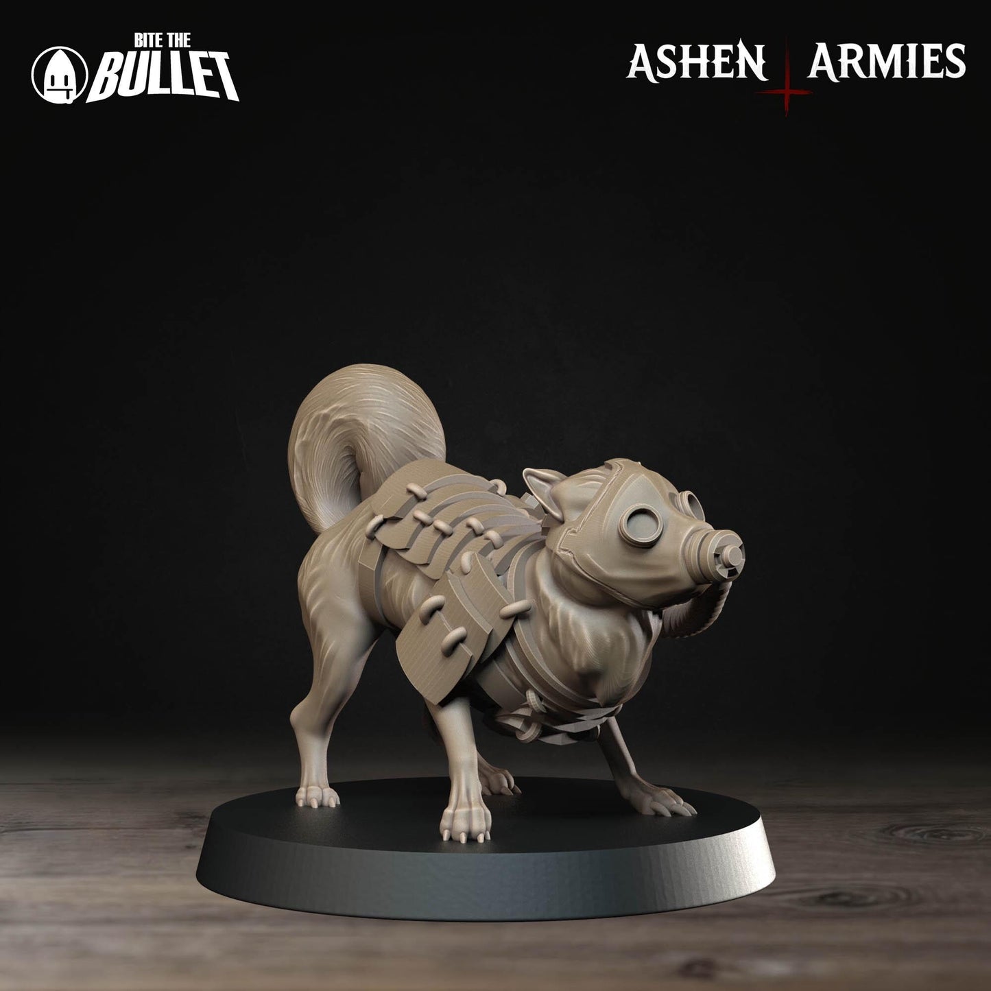 Combat Dogs | Bullet Crusade: Holy Shogunate | Bite The Bullet | 35mm Scale | Resin Printed Tabletop RPG Miniature Figures