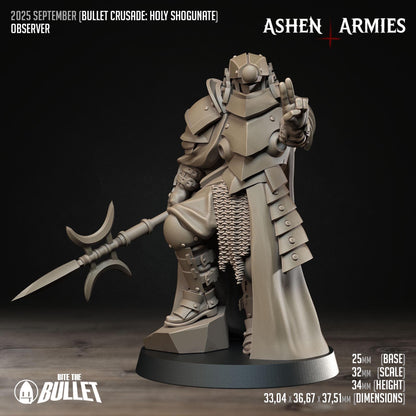 Observer | Bullet Crusade: Holy Shogunate | Bite The Bullet | 35mm Scale | Resin Printed Tabletop RPG Miniature Figures