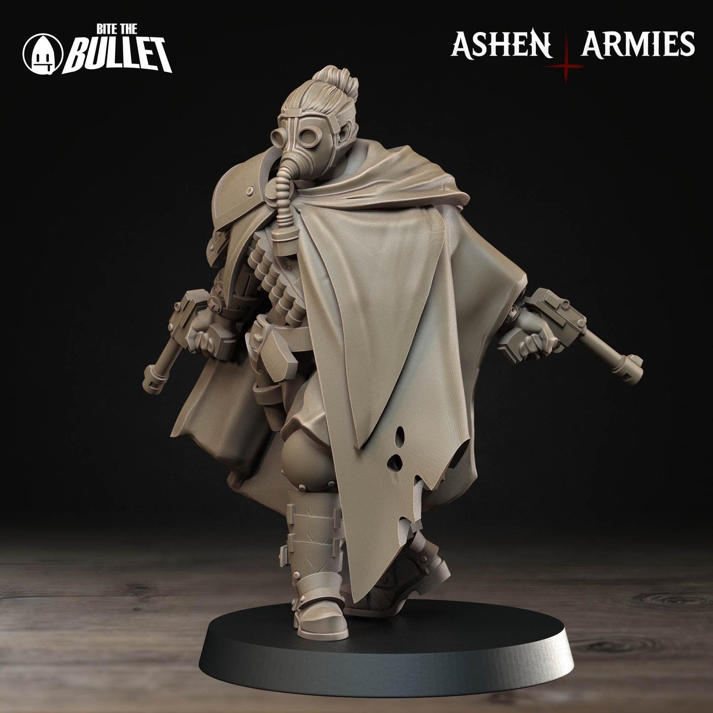 Sniper Priest | Bullet Crusade: Holy Shogunate | Bite The Bullet | 35mm Scale | Resin Printed Tabletop RPG Miniature Figures