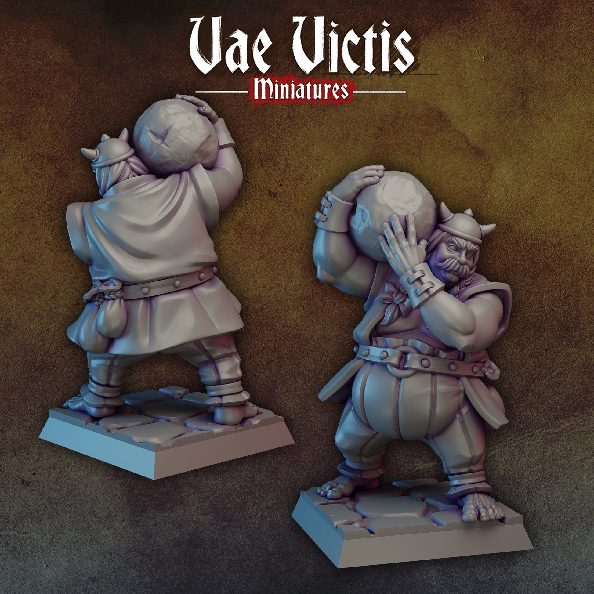 Stone Thrower | Vae Victis Miniatures | 32mm Scale Resin Printed Tabletop RPG Figures for Tabletop Roleplaying or Wargaming