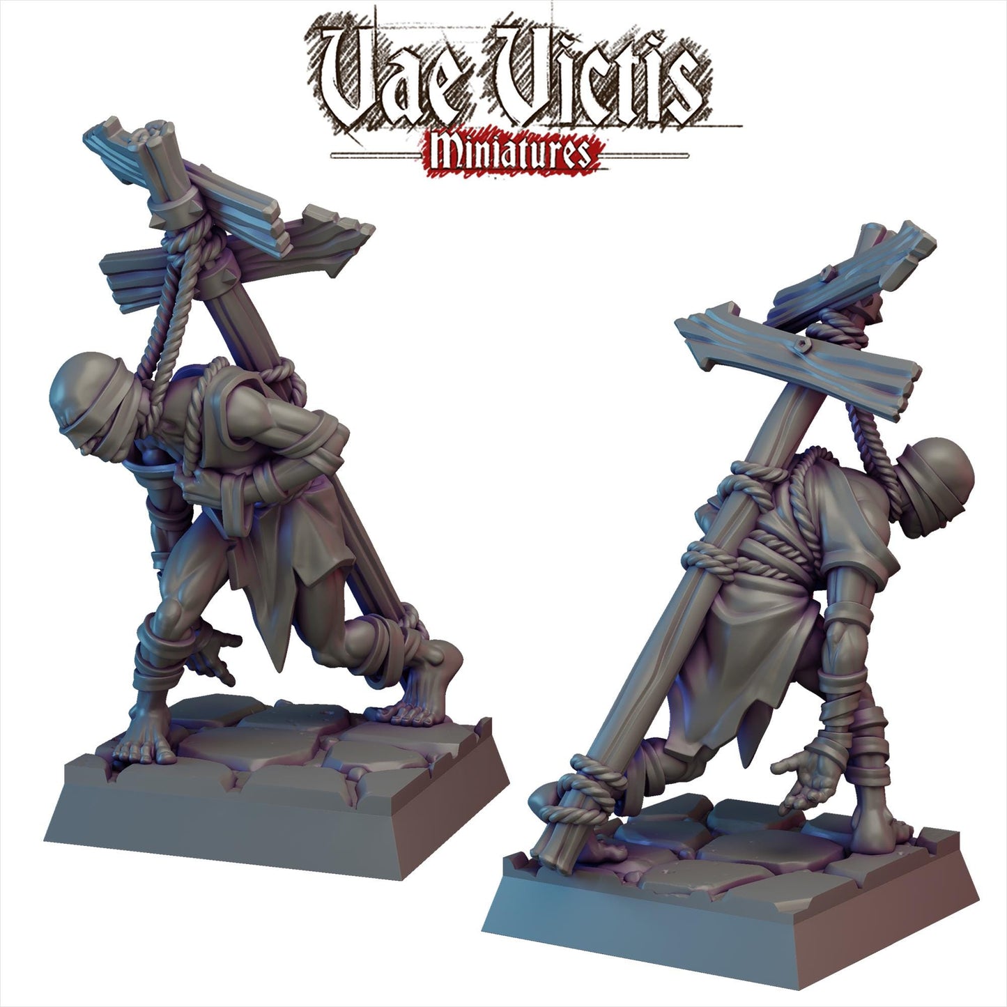 Burdened Repentant | Vae Victis Miniatures | 32mm Scale Resin Printed Tabletop RPG Figures for Tabletop Roleplaying or Wargaming