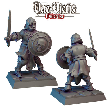 Reanimated Warriors Vol 1 | Vae Victis Miniatures | 32mm Scale Resin Printed Tabletop RPG Figures for Tabletop Roleplaying or Wargaming
