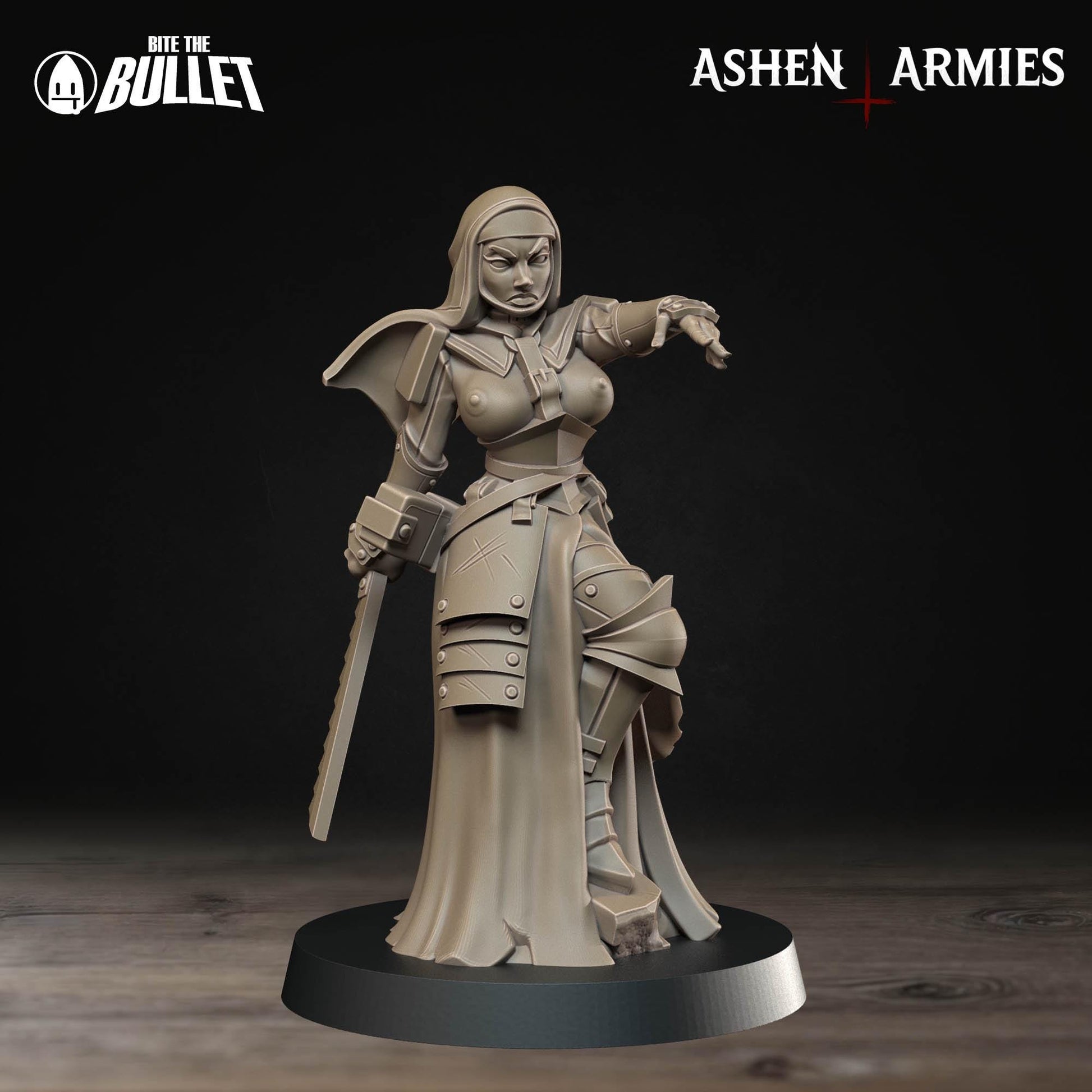 Combat Medic | Bullet Crusade: Sanctified Legion | Bite The Bullet | 35mm Scale | Resin Printed Tabletop RPG Miniature Figures