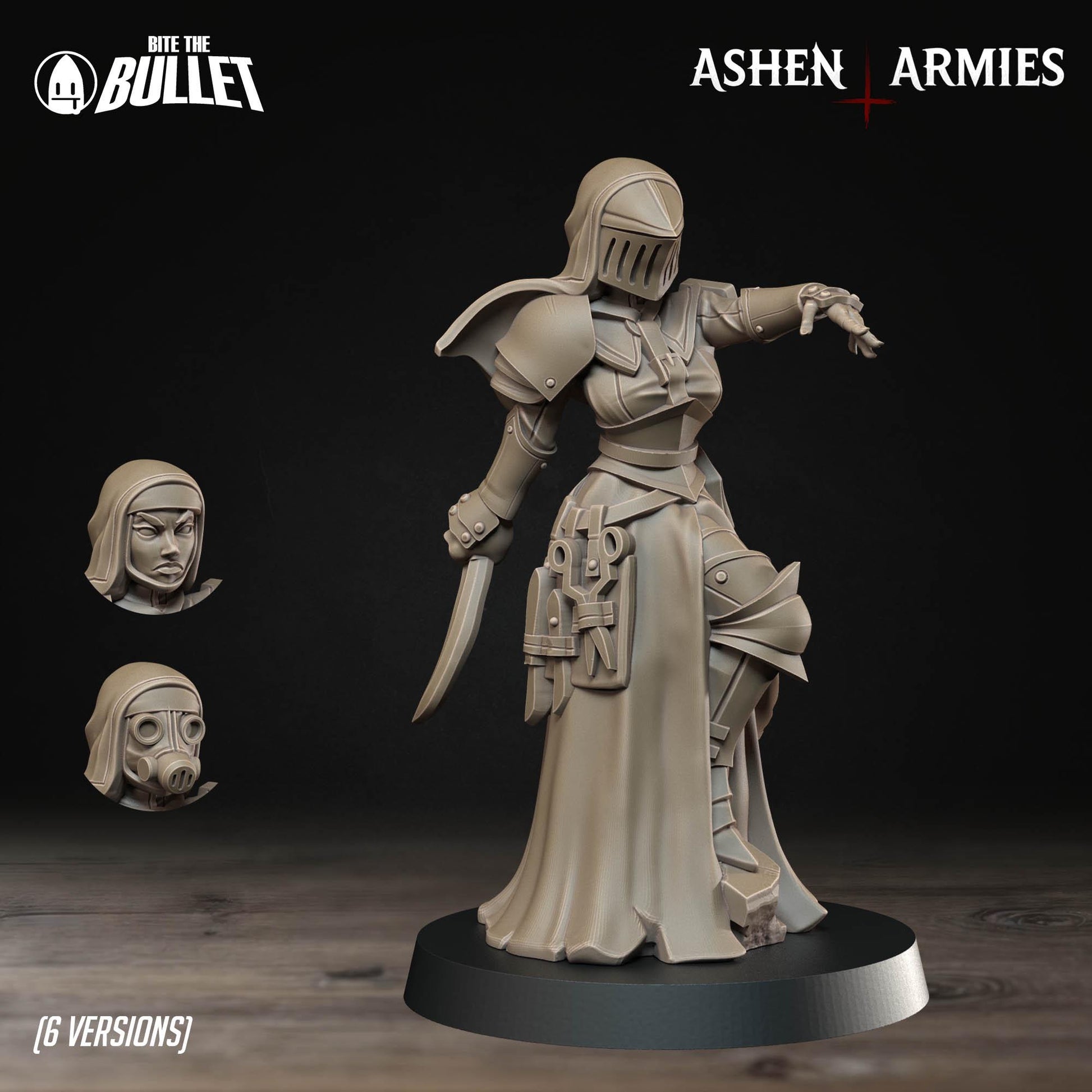 Combat Medic New | Bullet Crusade: Sanctified Legion | Bite The Bullet | 35mm Scale | Resin Printed Tabletop RPG Miniature Figures