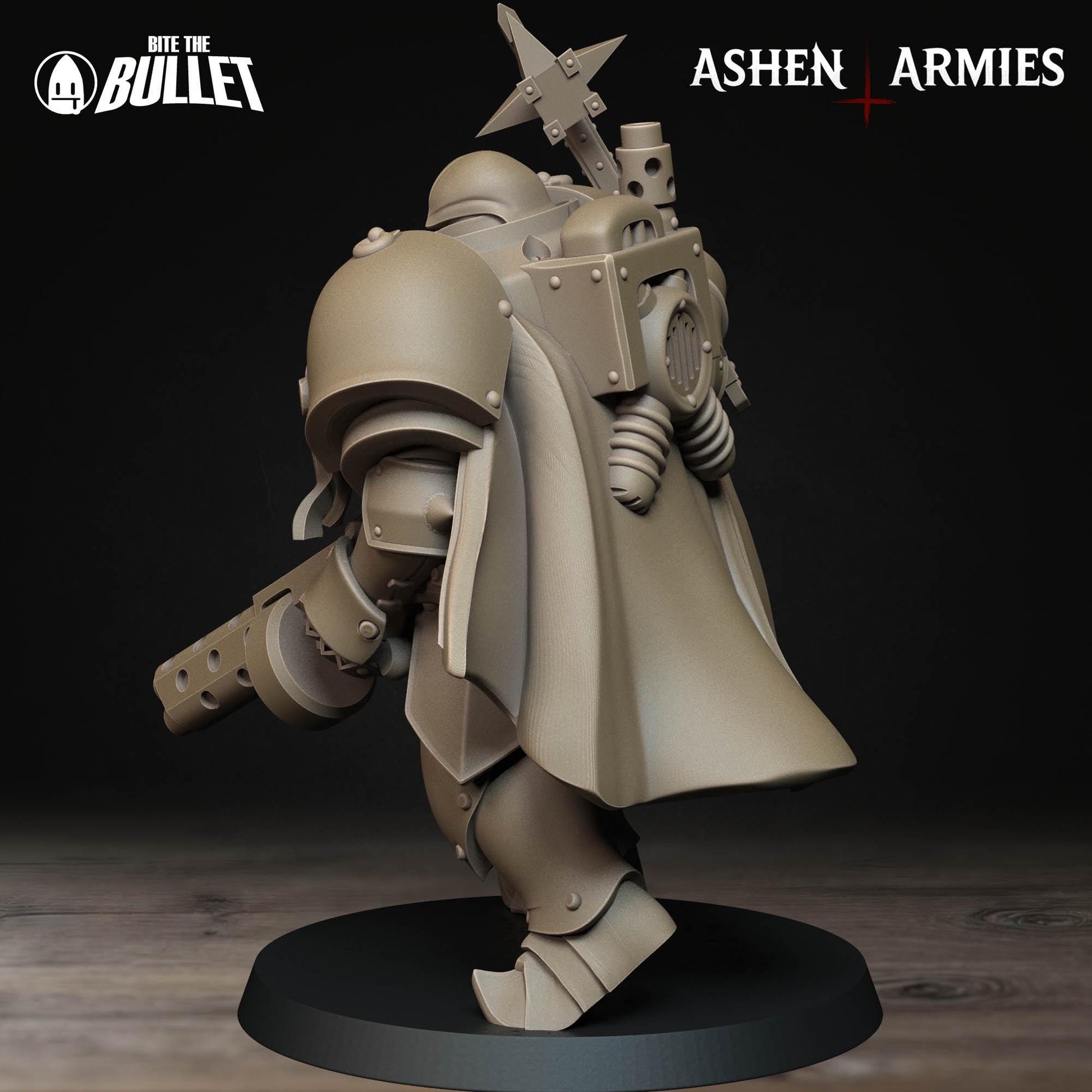 Heavy Infantry - Shotgun | Bullet Crusade: Sanctified Legion | Bite The Bullet | 35mm Scale | Resin Printed Tabletop RPG Miniature Figures