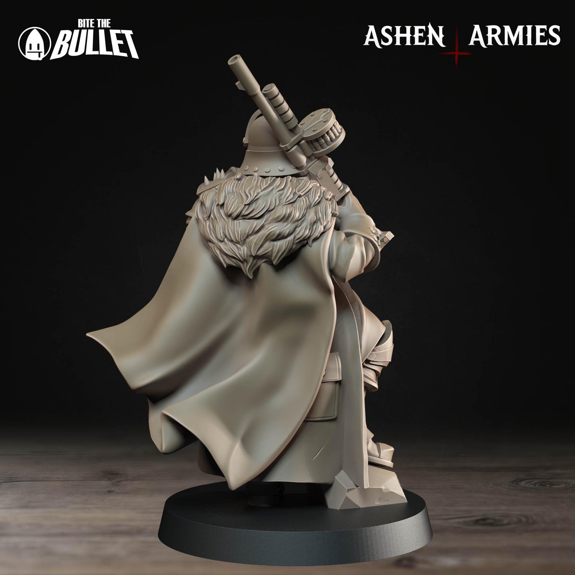 Lieutenant | Bullet Crusade: Sanctified Legion | Bite The Bullet | 35mm Scale | Resin Printed Tabletop RPG Miniature Figures