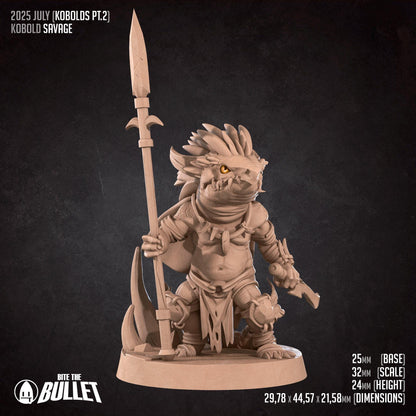 Savage | Kobolds Pt. 2 | Bite The Bullet | 35mm Scale | Resin Printed Tabletop RPG Miniature Figures