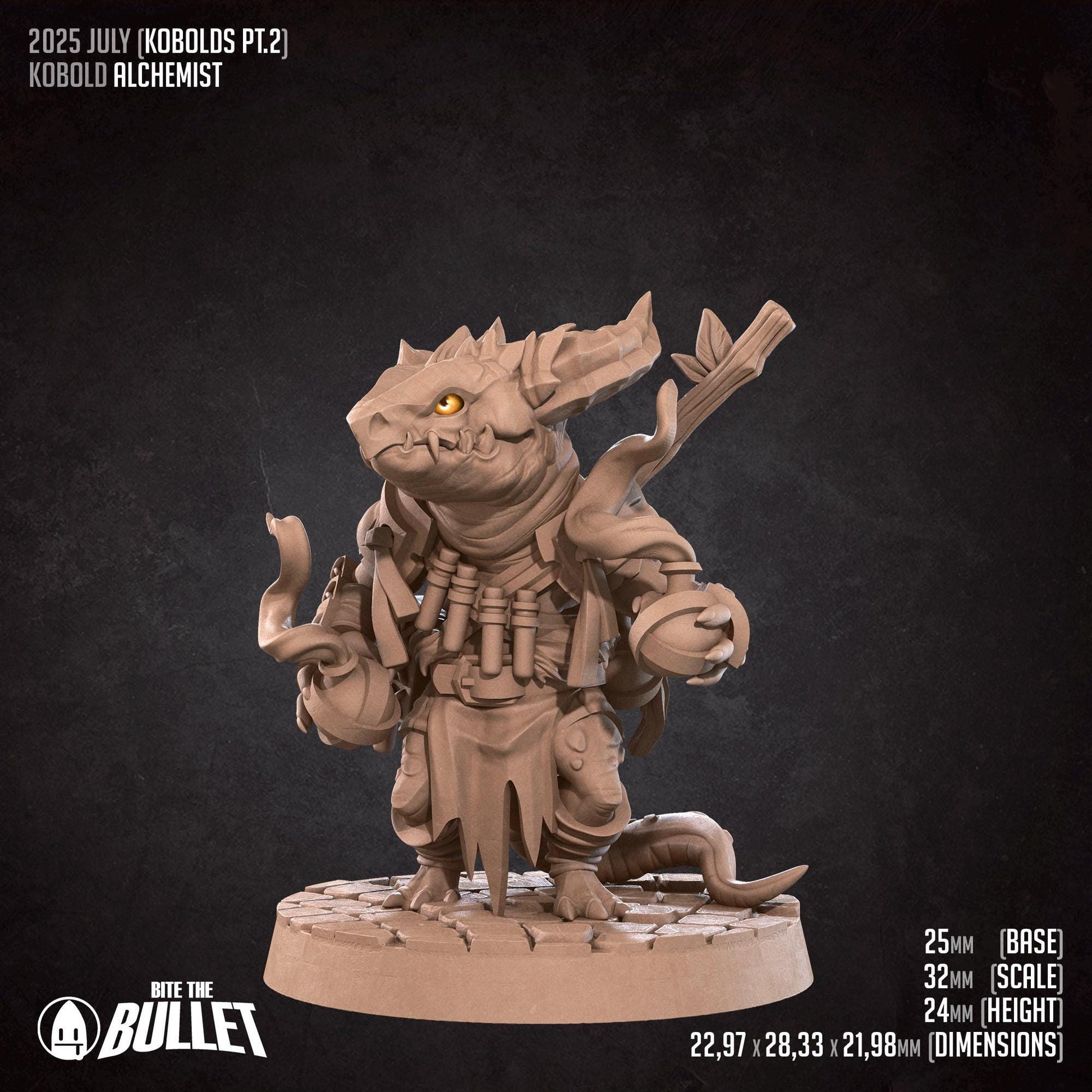 Alchemist | Kobolds Pt. 2 | Bite The Bullet | 35mm Scale | Resin Printed Tabletop RPG Miniature Figures