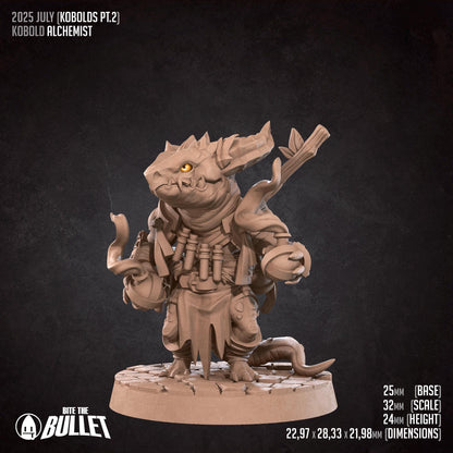 Alchemist | Kobolds Pt. 2 | Bite The Bullet | 35mm Scale | Resin Printed Tabletop RPG Miniature Figures
