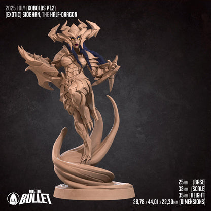 Siobhan | Kobolds Pt. 2 | Bite The Bullet | 35mm Scale | Resin Printed Tabletop RPG Miniature Figures