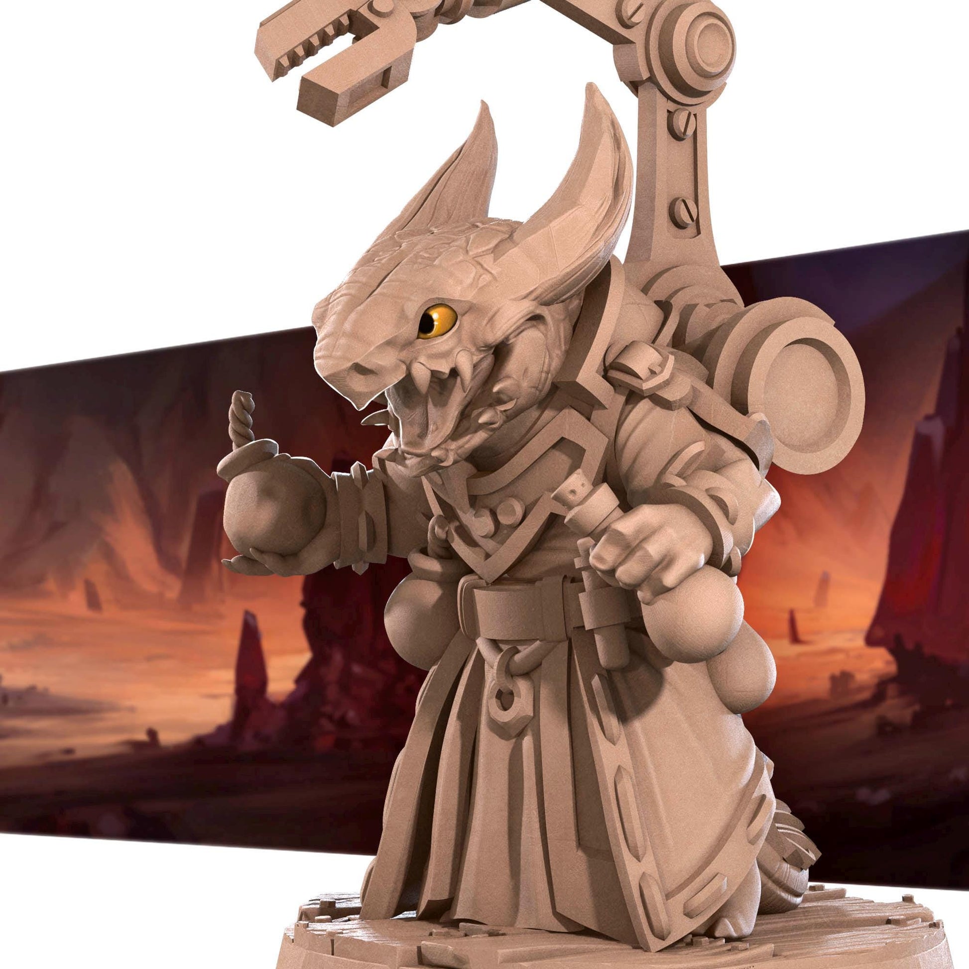 Inventor | Kobolds Pt. 2 | Bite The Bullet | 35mm Scale | Resin Printed Tabletop RPG Miniature Figures
