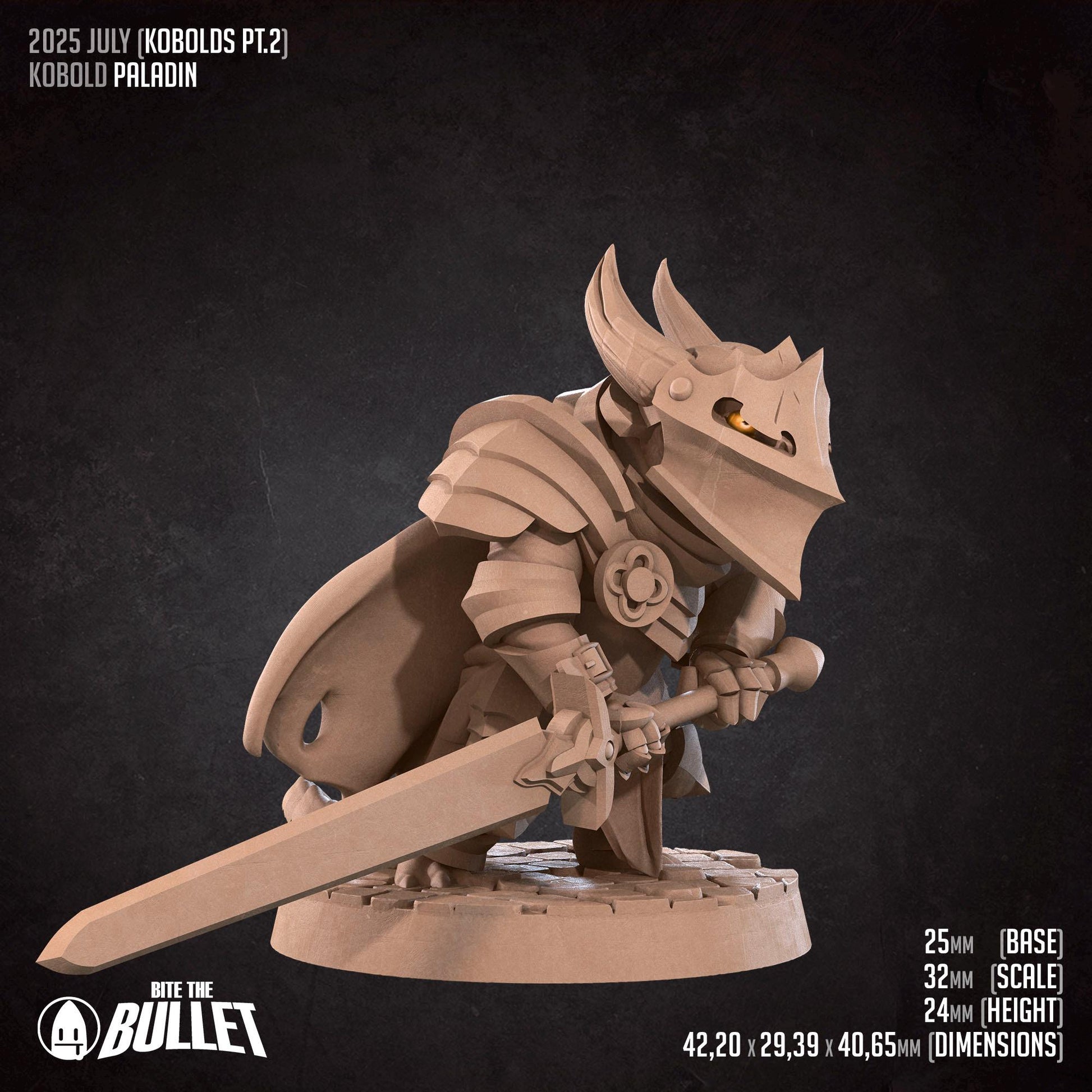 Paladin | Kobolds Pt. 2 | Bite The Bullet | 35mm Scale | Resin Printed Tabletop RPG Miniature Figures