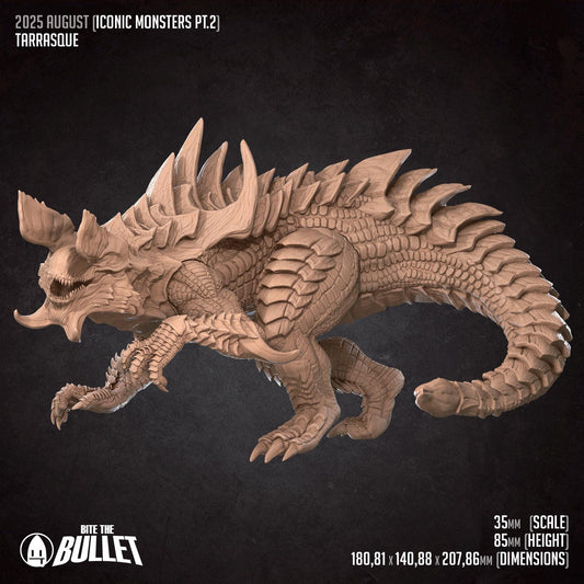 Tarrasque | Iconic Monsters Pt. 2 | Bite The Bullet | 35mm Scale | Resin Printed Tabletop RPG Miniature Figures