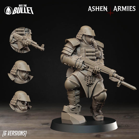 Combat Engineer | Bullet Crusade: Holy Shogunate | Bite The Bullet | 35mm Scale | Resin Printed Tabletop RPG Miniature Figures