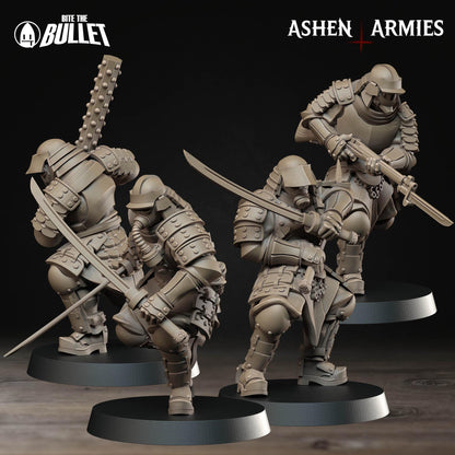 Shocktroopers | Bullet Crusade: Holy Shogunate | Bite The Bullet | 35mm Scale | Resin Printed Tabletop RPG Miniature Figures