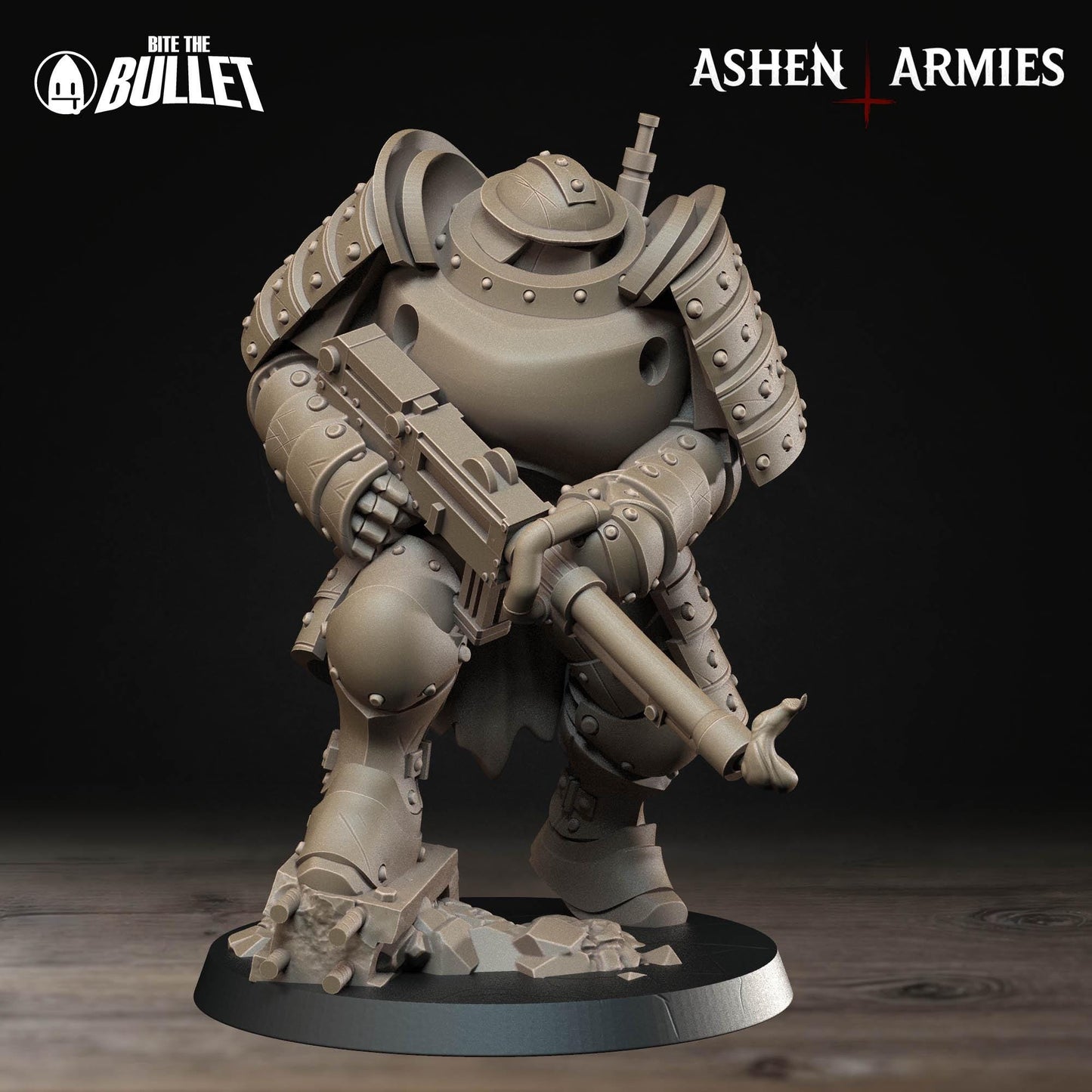 Heavy Infantry - Shotgun | Bullet Crusade: Holy Shogunate | Bite The Bullet | 35mm Scale | Resin Printed Tabletop RPG Miniature Figures