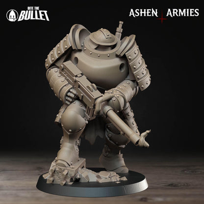 Heavy Infantry - Shotgun | Bullet Crusade: Holy Shogunate | Bite The Bullet | 35mm Scale | Resin Printed Tabletop RPG Miniature Figures