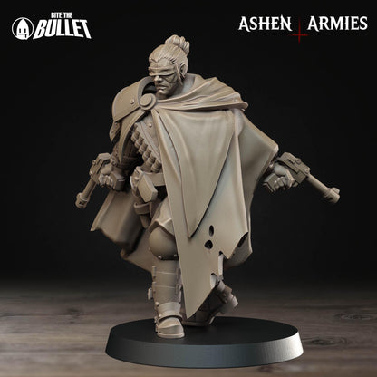 Sniper Priest | Bullet Crusade: Holy Shogunate | Bite The Bullet | 35mm Scale | Resin Printed Tabletop RPG Miniature Figures