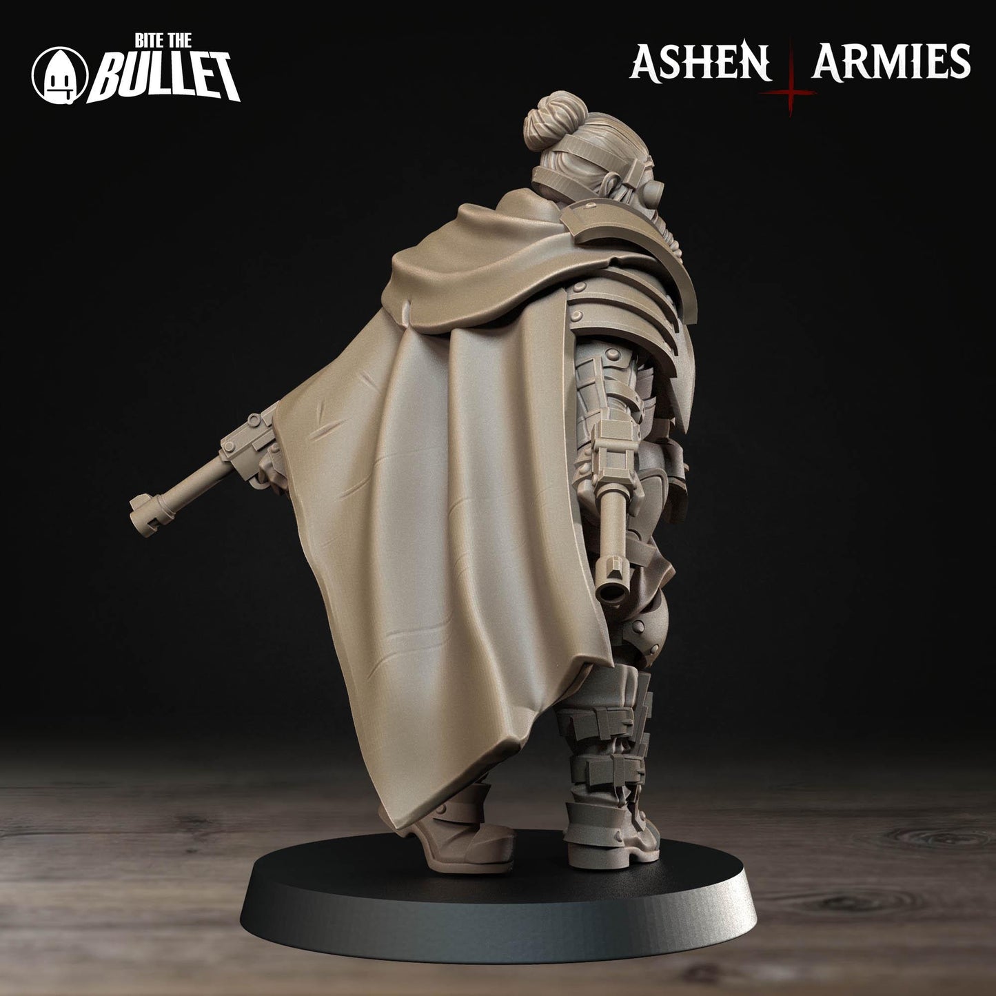 Sniper Priest | Bullet Crusade: Holy Shogunate | Bite The Bullet | 35mm Scale | Resin Printed Tabletop RPG Miniature Figures