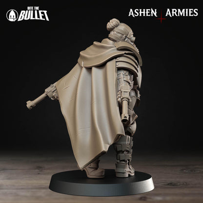 Sniper Priest | Bullet Crusade: Holy Shogunate | Bite The Bullet | 35mm Scale | Resin Printed Tabletop RPG Miniature Figures