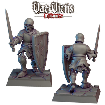 Reanimated Warriors Vol 1 | Vae Victis Miniatures | 32mm Scale Resin Printed Tabletop RPG Figures for Tabletop Roleplaying or Wargaming