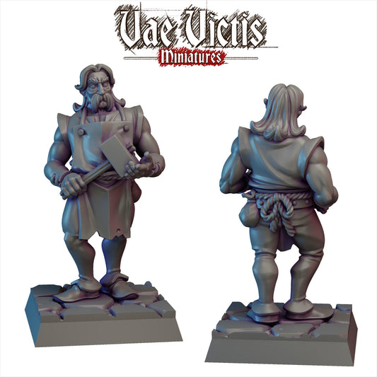 Village Blacksmith | Vae Victis Miniatures | 32mm Scale Resin Printed Tabletop RPG Figures for Tabletop Roleplaying or Wargaming