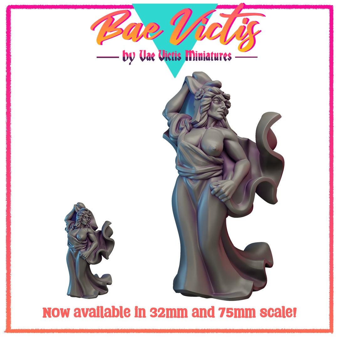 French Bae | Bae Victis | Vae Victis Miniatures | 32mm Scale Resin Printed Tabletop RPG Figures for Tabletop RPG's or Wargaming