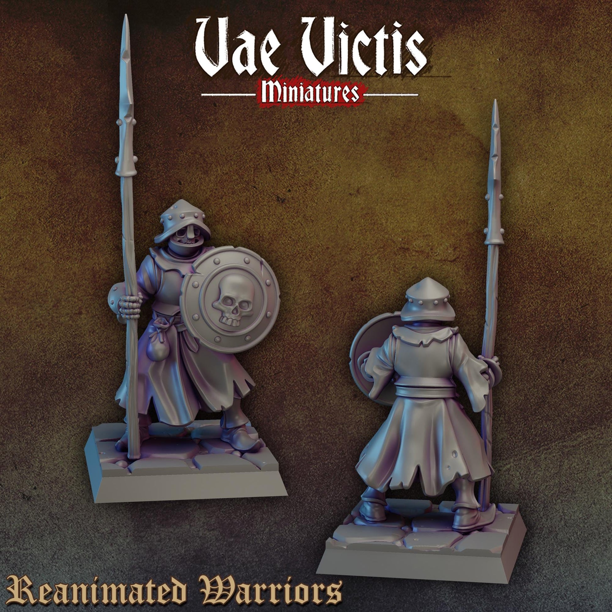 Reanimated Warriors Vol. 2 | Vae Victis Miniatures | 32mm Scale Resin Printed Tabletop RPG Figures for Tabletop Roleplaying or Wargaming