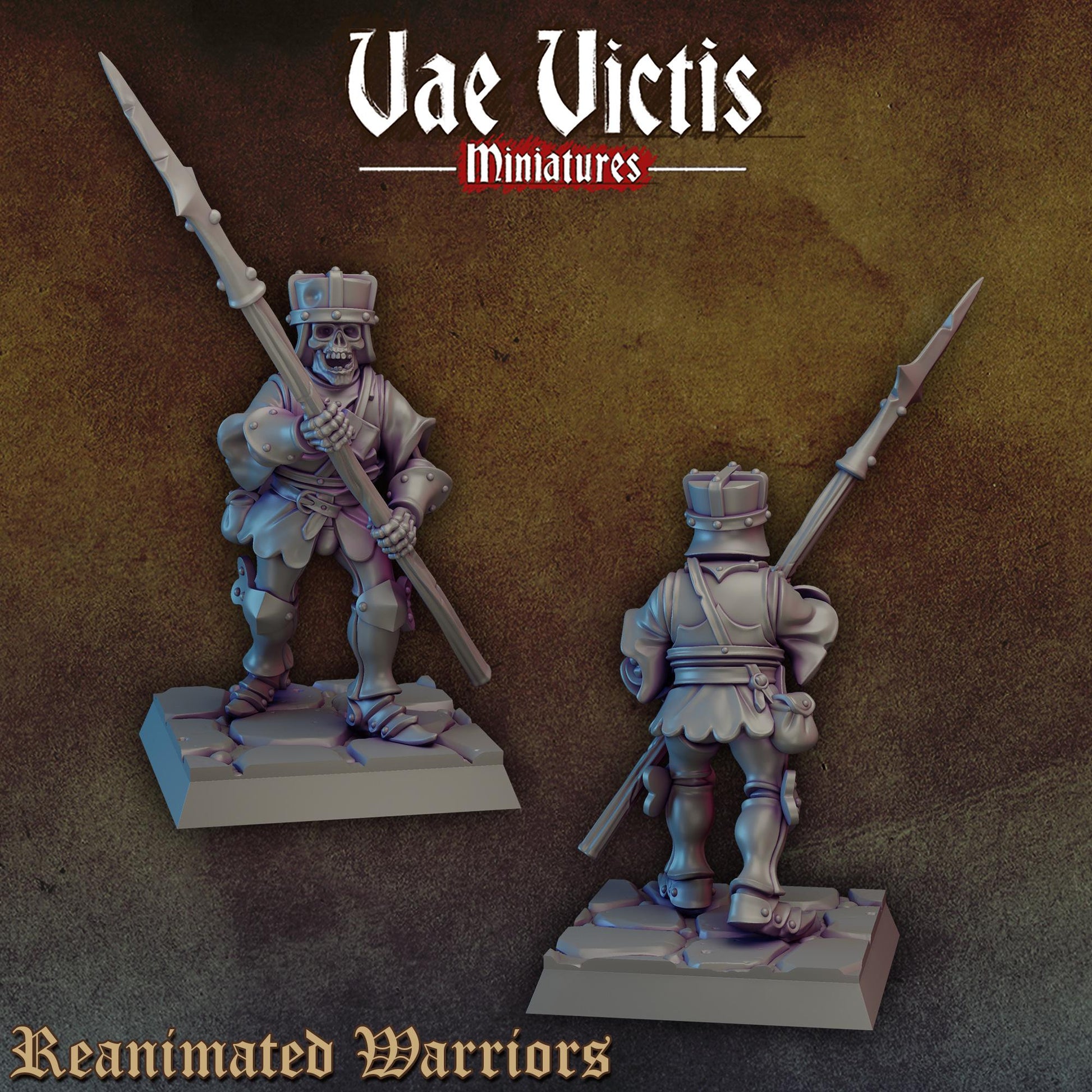 Reanimated Warriors Vol. 2 | Vae Victis Miniatures | 32mm Scale Resin Printed Tabletop RPG Figures for Tabletop Roleplaying or Wargaming