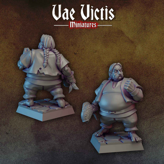 Fishmonger | Vae Victis Miniatures | 32mm Scale Resin Printed Tabletop RPG Figures for Tabletop Roleplaying or Wargaming
