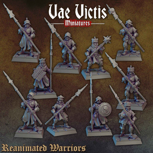 Reanimated Warriors Vol. 2 | Vae Victis Miniatures | 32mm Scale Resin Printed Tabletop RPG Figures for Tabletop Roleplaying or Wargaming