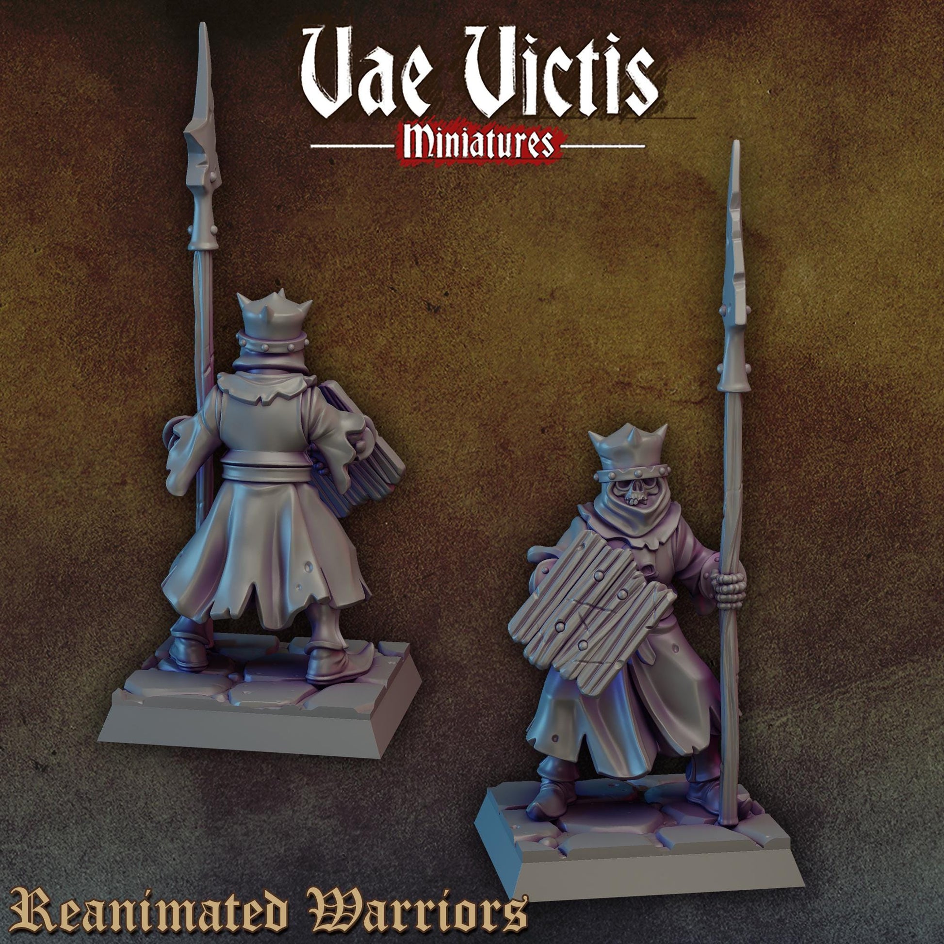 Reanimated Warriors Vol. 2 | Vae Victis Miniatures | 32mm Scale Resin Printed Tabletop RPG Figures for Tabletop Roleplaying or Wargaming